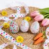 Plastic Easter Eggs, Pack Of 6 Printed Plastic Easter Eggs Loose Plastic Easter Eggs Empty Easter Eggs Plastic Eggs