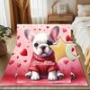 1PC Custom Name Love Puppies Theme Floor Mat Ideal for Living Room, Game Rooms, Office, Bedroom, Office Floor Mat , Floor Mats for Home