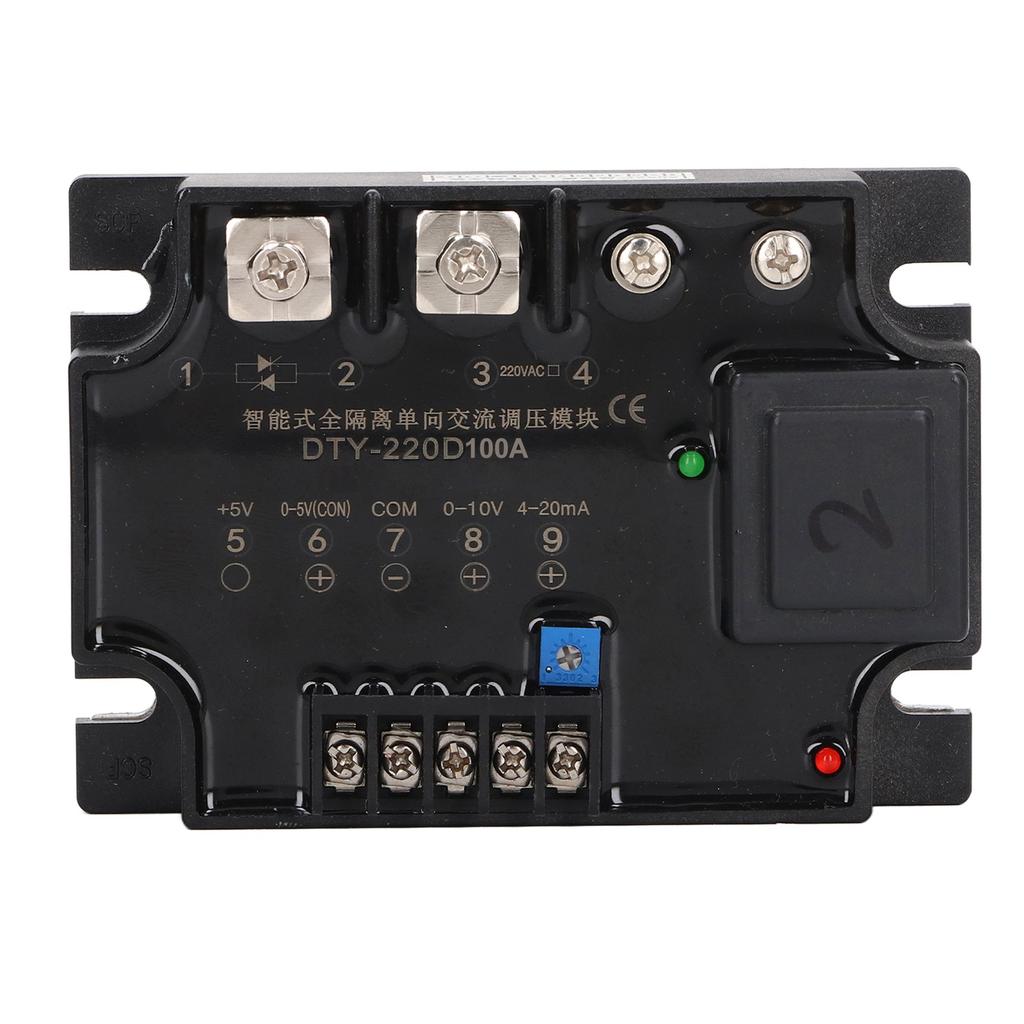 AC Voltage Control Module Single Phase Fully Isolated Resistance Voltage Regulator AC220V 100A