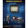 NAOEVO 4 Zoll 2 Stück LED Pod Lichter Spot Flut Combo LED Nebel Fahrlicht 4x4 Offroad Lichter Arbeitsleuchten für LKW Boot ATV UTV Jeep