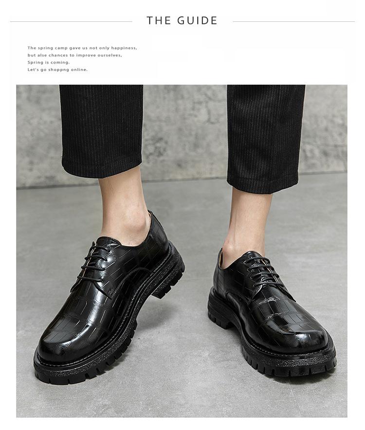 Men's Autumn Business Casual Leather Toe Shoes - Versatile British & American Style