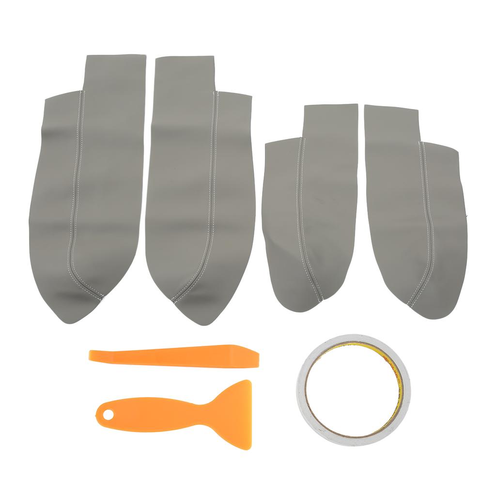 4PcsSet Car Front Rear Door Panel Armrest Cover Microfiber Leather Replacement for CRV