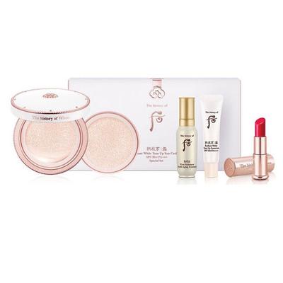 Rozświetlający krem przeciwsłoneczny w poduszce Tone Up Zestaw Specjalny 4 sztuki + LOSOWY PREZENT