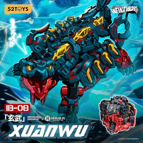 52TOYS BEASTBOX INFINITY Series IB-08 "Genbu" Transforming Toy Figure, Transforms from a Cube into the Divine Beast Genbu, Pre-painted, Highly Articul