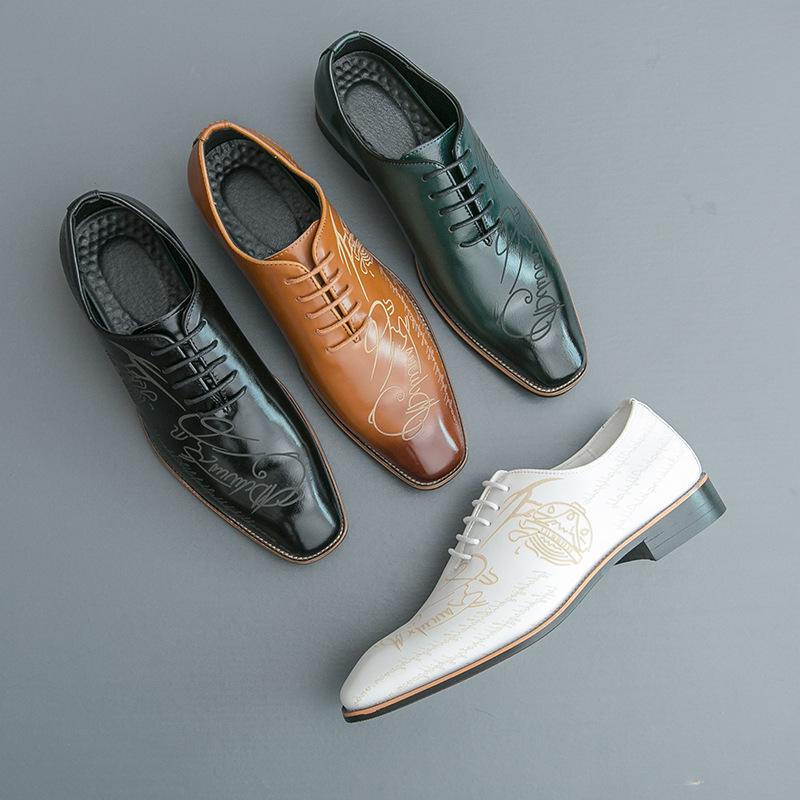 Men's British-Style Leather Shoes - Spring/Autumn 2026 Collection, Casual Large Size Business Footwear