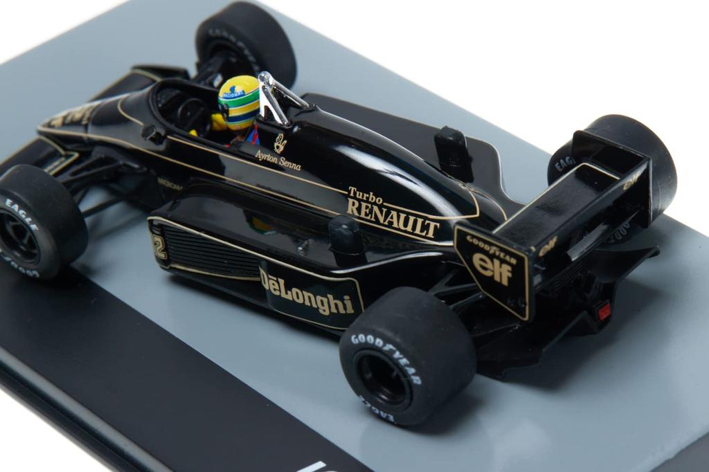 Scale F1 Diecast Model Car Brazilian Grand Prix 1986 Ayrton Senna Lotus Renault Ayrton Senna Team John Player Special 1/43 [Lotus 98T]