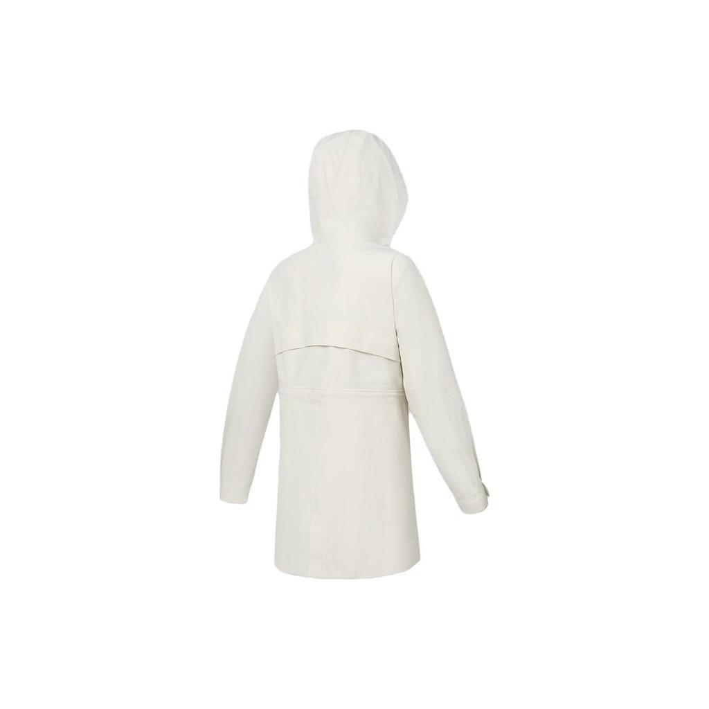 Fila Solid Color Hooded Straight Cut Warm Three In One Down Jacket Women Outerwear Asparagus-White A11W347909F-IV