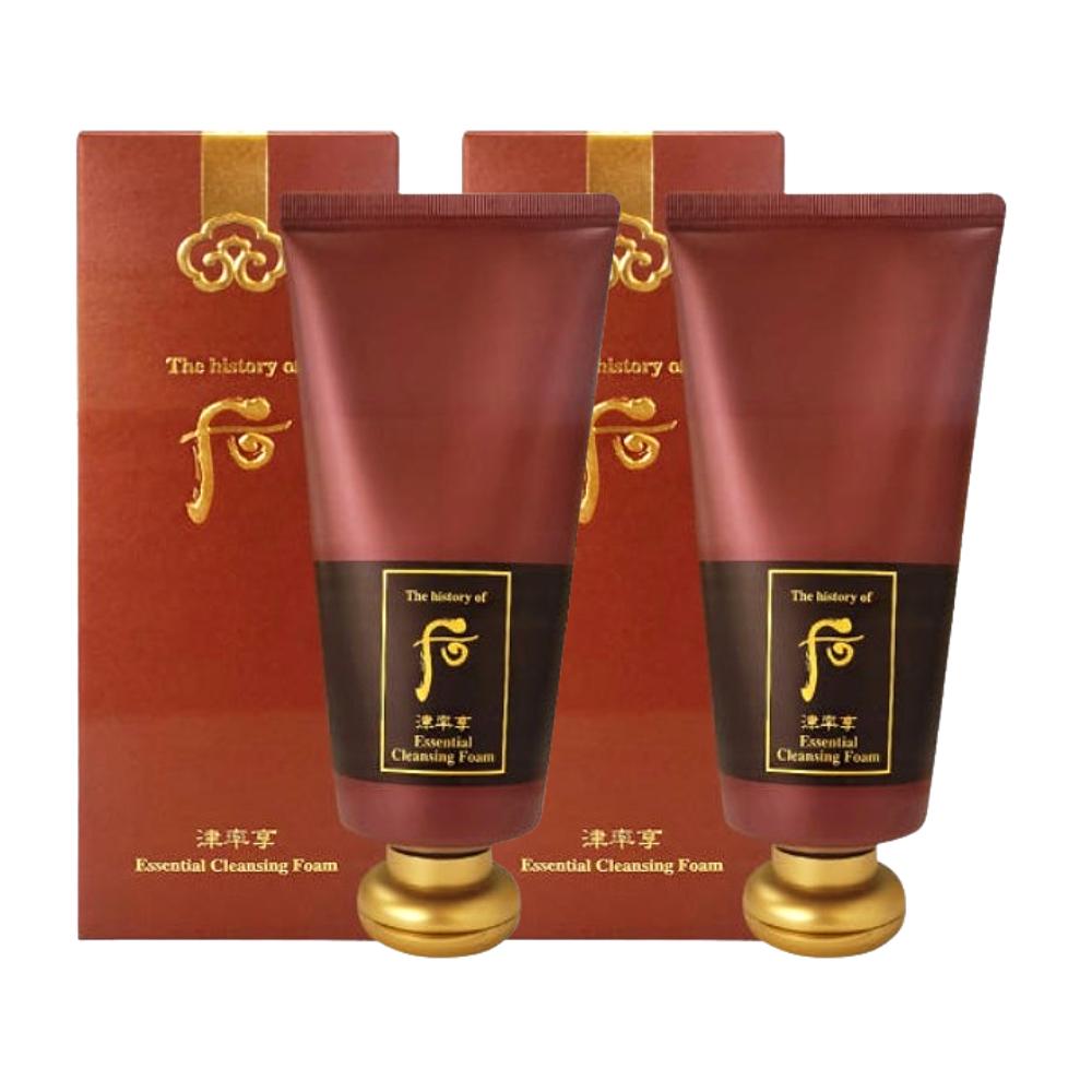 The history of whoo Jinyulhyang Essential Cleansing Foam 180ml Korean Herbal Nourishing & Hydrating Face Wash Gentle Anti-Aging K-Beauty Cleanser