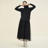 CHIQUITA [Spring 25] Light Turtleneck T-Shirt Black 251602Sbk