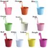 Metal Garden Supplies Iron Planter Balcony Decor Flower Holder Metal Bucket Succulent Basket Hanging Flower Pots
