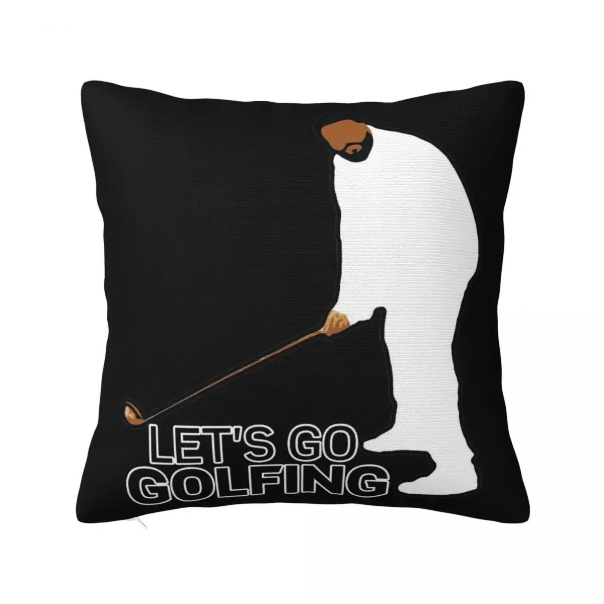

Lets Go Golfing DJ Khaled Golfing Square Pillow Cases Cushion Covers Decor Throw Pillow Case Cover for Home x 66x66cm бежевый