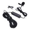 Clip On Microphone 360 Degree Rotation 3.5mm Jack Noise Reduction Cardioid Lavalier Mic Lapel Microphone