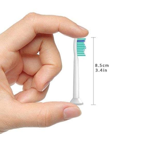 WyFun Compatible Replacement Brush Heads for Philips Electric Toothbrush HX6950 Brush Cleans Between Teeth with Sonic Waves (12 Heads) -