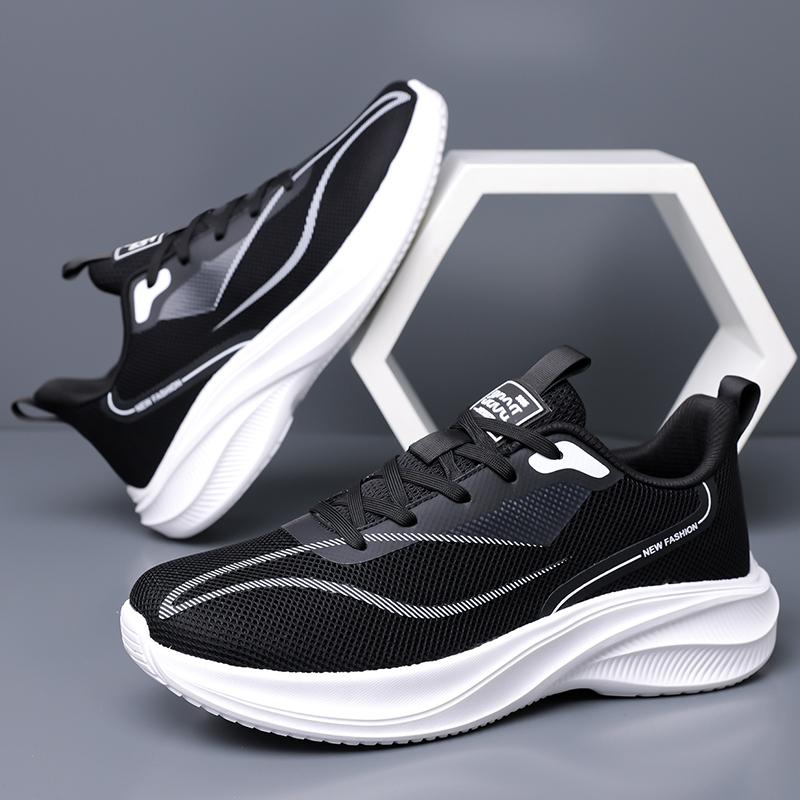 Fashion Men's Sports Shoes Lightweight Breathable Wear Resistant Non Slip Mesh Sneakers Comfortable Fashion Running Shoes for Men