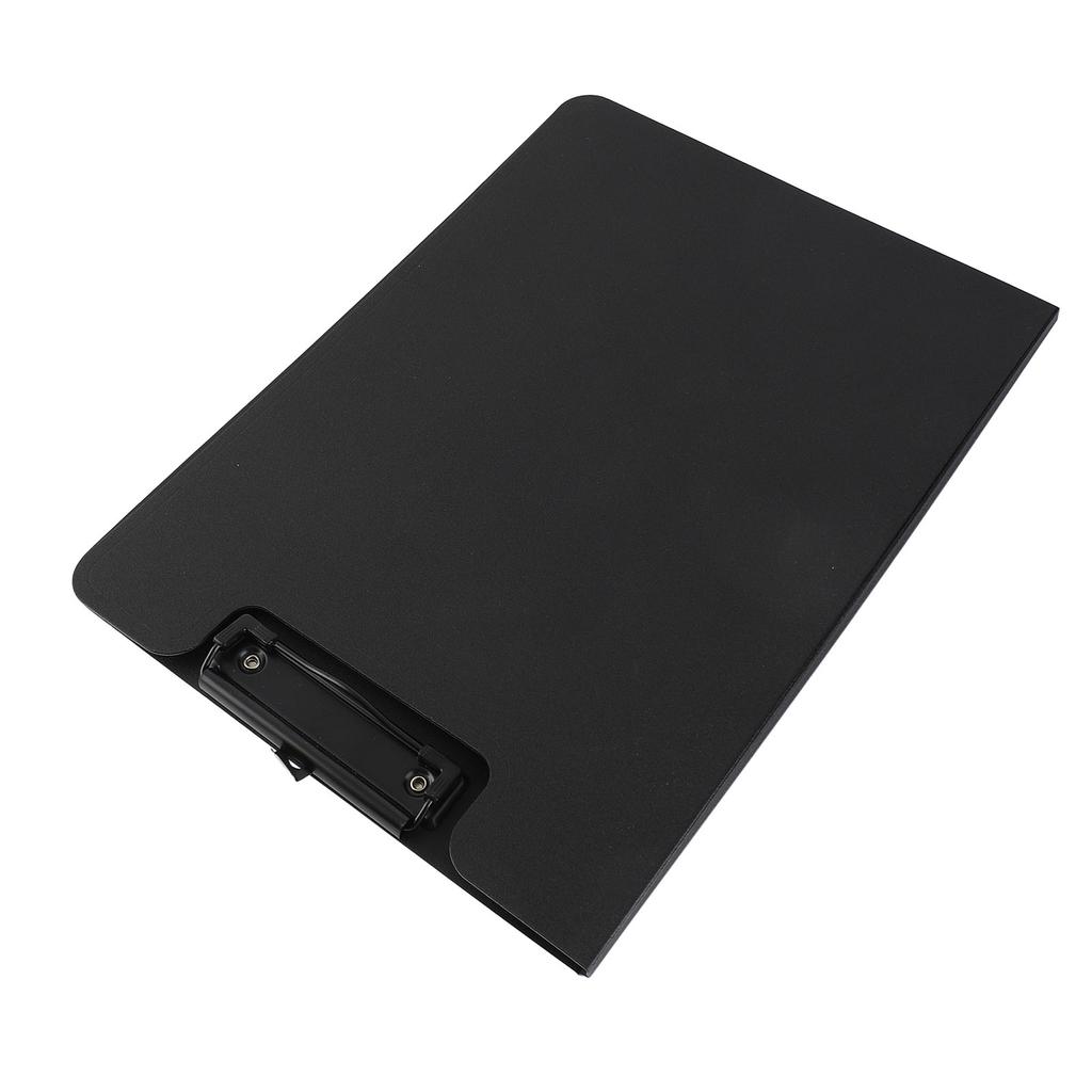 A4 Clipboard Folder Hold 100 Sheets Simple Straight Grain Office Clipboard Folder Paper Folders for School Office Black