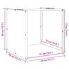 Firewood Rack White 40 x 40 x 40 cm Cold Rolled Steel