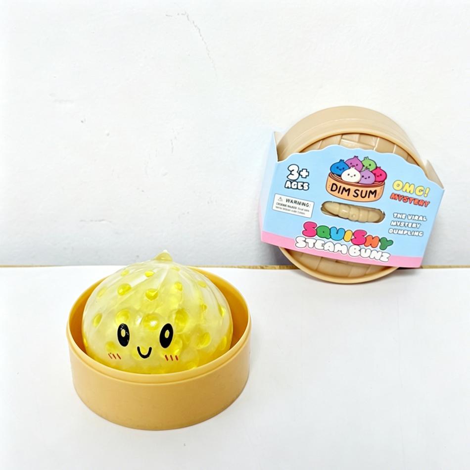 Mini Dumpling Squishy With Box Dumplings Sensory Steamer Soft Tpr Dough Ball For Decompression Fidget Toy Stress Relief Gift