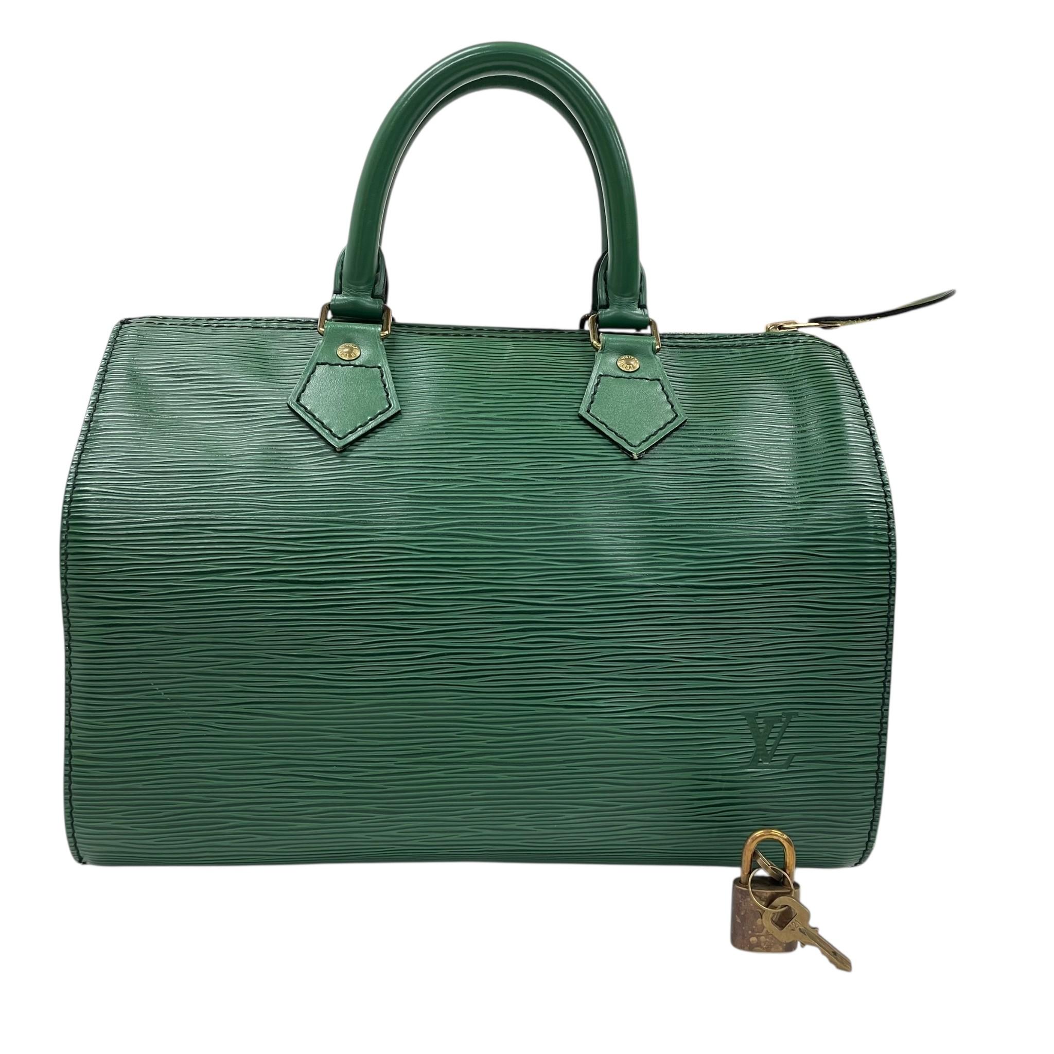 

Used Louis Vuitton Epi Speedy 25 M43014 Boston Bag Epi Leather Green Authentic 1214 one size зелений