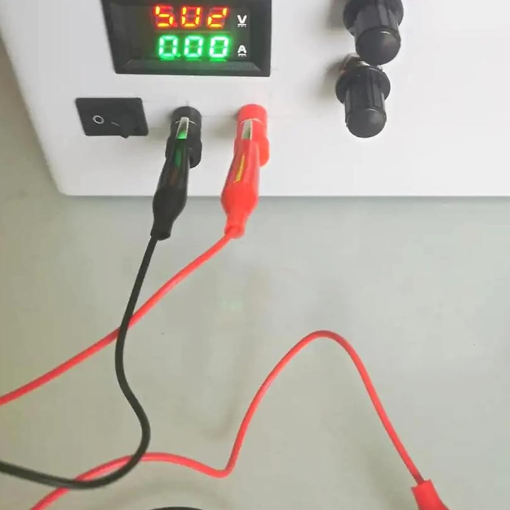 YFFSFDC Tester Wire 50cm 2 Colors 5 Alligator Clips Double Ended Electrical Test Cable