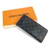 Louis Vuitton N63304 Damier Graphite Zippy Wallet Zip Around Wallet Black/Red