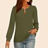 Women's Fashion Casual Round Neck Long Sleeve Loose Pullover Top