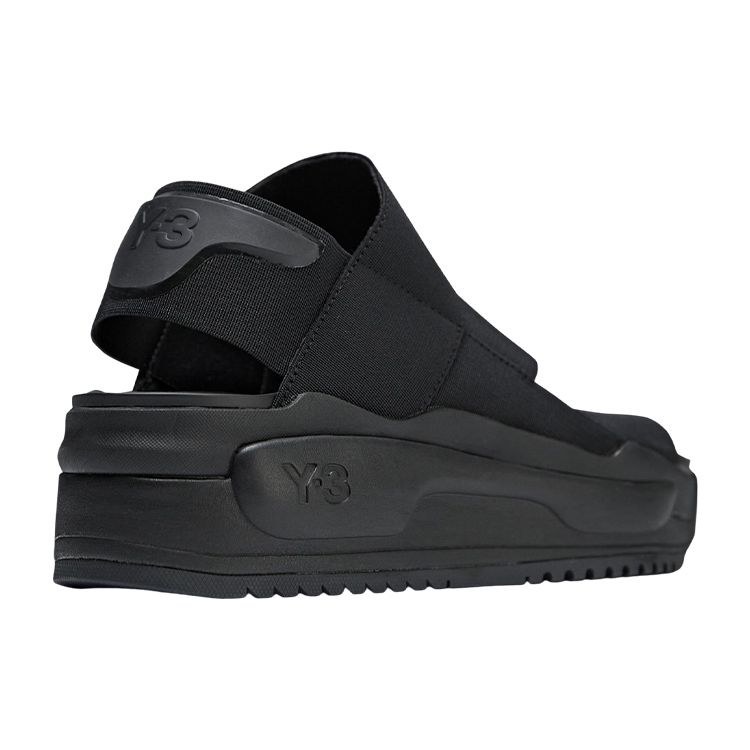 Y-3 Rivalry Sandal Mesh Fabric Cross Strap Fashion Slide Unisex Sandals Black FZ6401