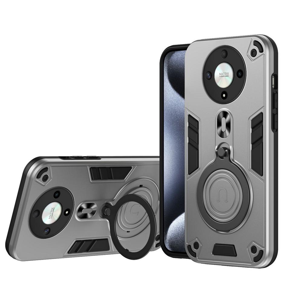 

Металлический вращающийся кронштейн Многофункциональный держатель Чехол для Honor X9B X8B X7B Honor Magic 6 Lite Защитная крышка для камеры For Magic 6 Lite серебряный