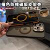 Lens Holder Mobile Phone Case Is Suitable for iPhone17promax Magnetic Penetration Gray Back Plate Anti-skid Frame Apple 16 Sets