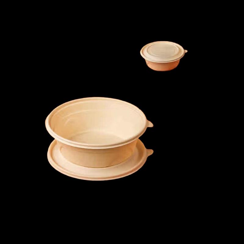 Eco-Friendly Biodegradable Corn Starch Round Food Container
