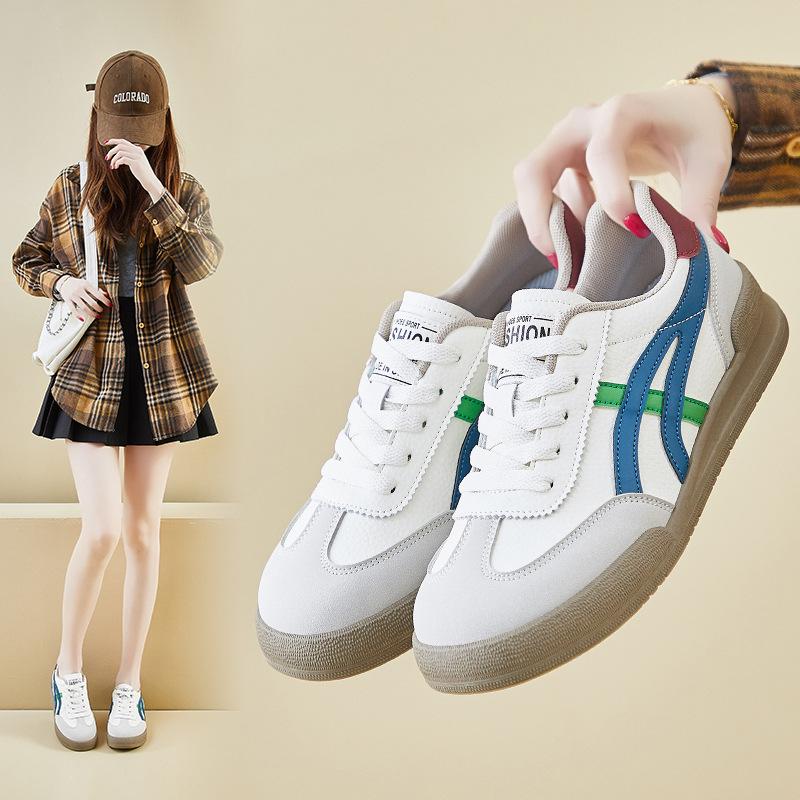 

2025 spring little white shoes new Korean version ins female students platform heightening sports board shoes casual street shooting 35 синій