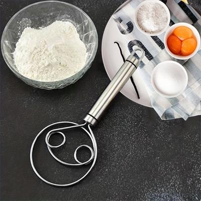 1 stuks Deens Deegklopper - Essentiële Klopper voor Brood Bakken - Efficiënte Mixer voor Cake, Pizza, Gebak, Koekjes en Meer