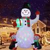 Inflatable Toy Penguins Gift Snowman Christmas Inflatable Model Luminous Inflatable Model Christmas Atmosphere Decoration Model