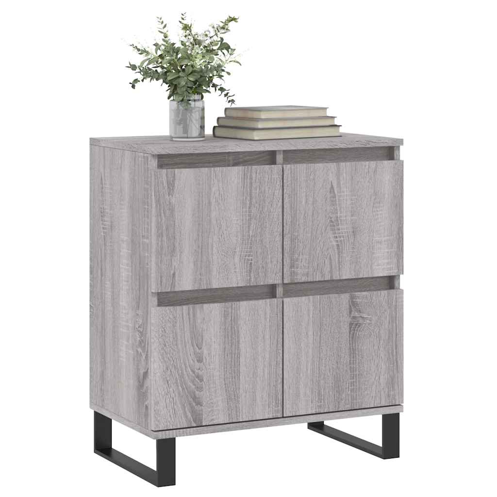 Vidaxl Chest of Drawers, Sonoma Oak Grey, 60X35X70 Cm, Wood-Based Material