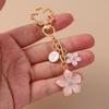 Charming Daisy Cherry Blossom Floral Keychain Pendant