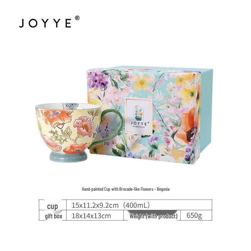 JOYYE Underglaze Ceramic Hand-Painted Mug