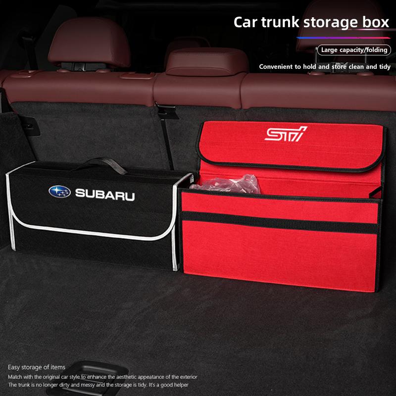 Car Folding Storage Box Large Capacity Felt Organzer Bag For Subaru STI Crosstrek Forester Outback Impreza BRZ WRX Ascent Legacy Z14