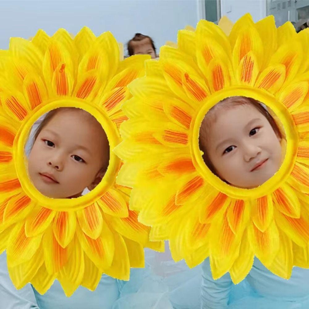 Dress Up Party Sunflower Hat Yellow Sunflower Hat Headpiece Sunflower Headgear Music Festival