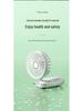 Ventilatore Portatile Pieghevole con Display Digitale 2025 - Silenzioso, Ricaricabile USB, per Uso su Scrivania, Portatile o da Collo