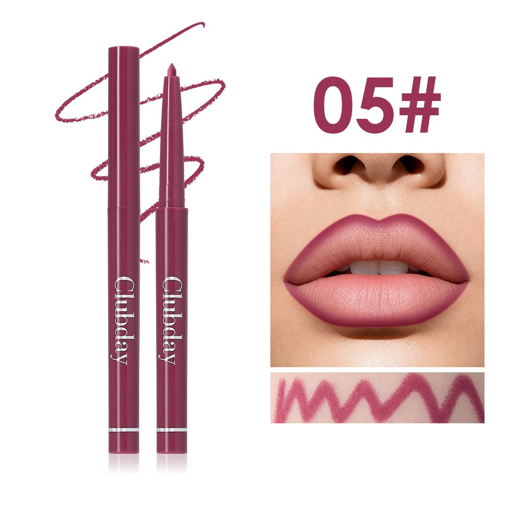 Clubday Waterproof Lip Liner Pen, Creamy Smooth Matte Long Lasting Lip Pencil, Highly Pigmented Lip Contouring Makeup for Daily Wear