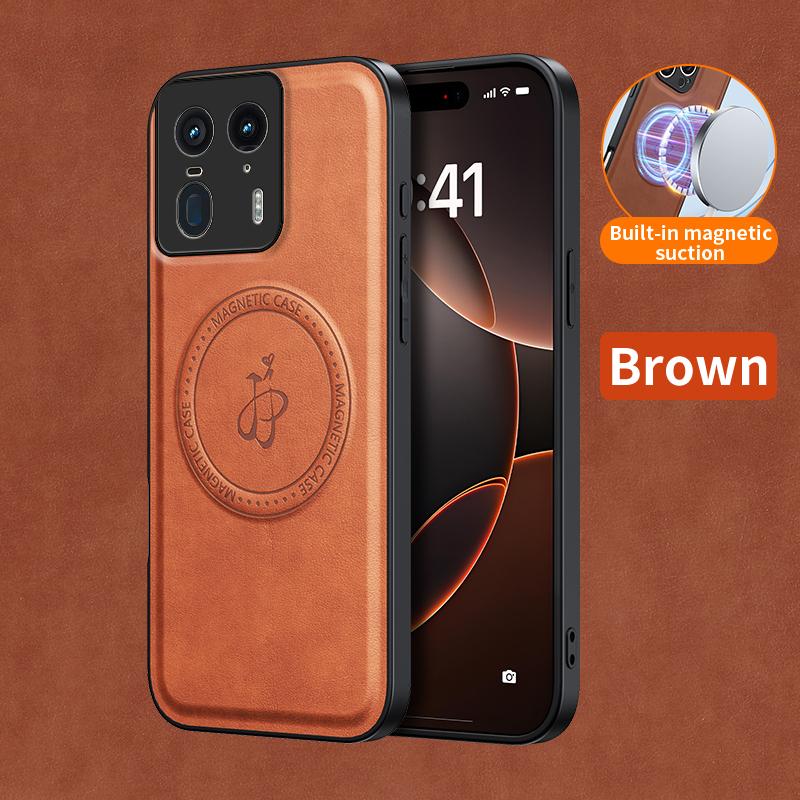Wireless Charging Magnetic Case for Motorola Edge 50 Neo Moto Edge 50 Fusion Ultra Protective Cover PU Leather Shell Coque Funda