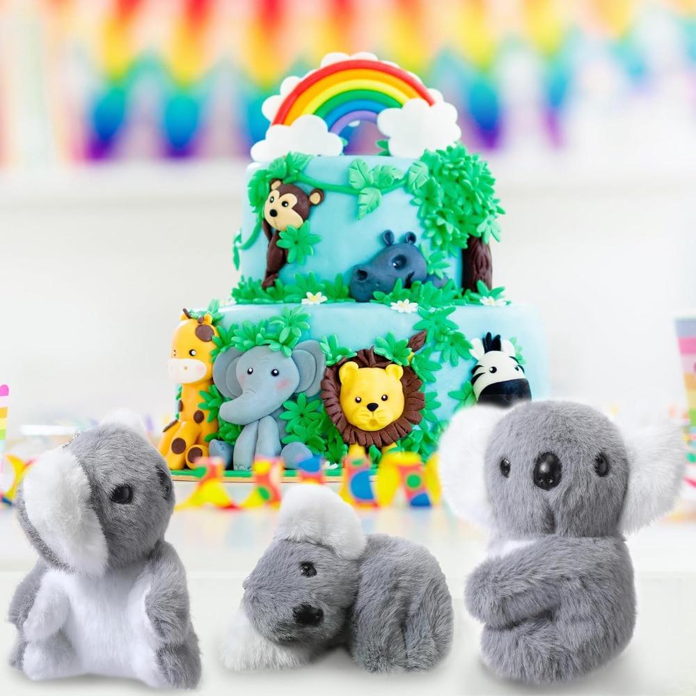 Cute Koala Bear Plush Pendant Small Stuffed Koala Keychain for Kids Girls' Purse Charm Soft Forest Stuffed Animals Party Favors