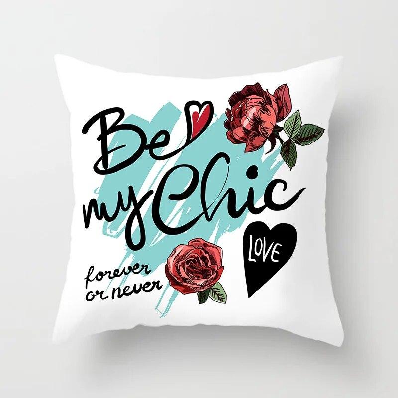 Pillowcase Fashion Ladies Cushion Cover Home Decor Peach Skin Perfume Sofa