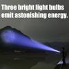LED Torch Aluminum Waterproof Flashlights 3Light Mode Magnetic Base Blue White Red Light For Adventure Essential