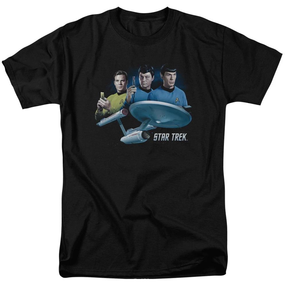 Star Trek - Main Three - Unisex Short Sleeve Children s T-shirt - Black 120