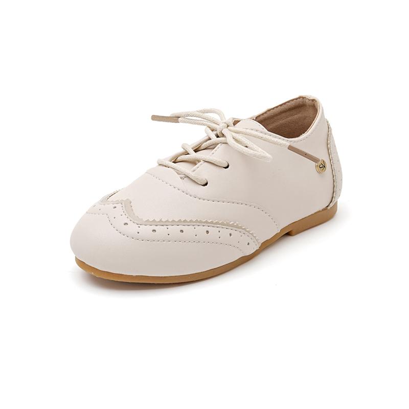 

AS New Kids Shoes Children Bloch Shoes Baby Girls Fashion Oxford Toddler Platform Infant Beige Shoes Boys Slip On Shoes 37