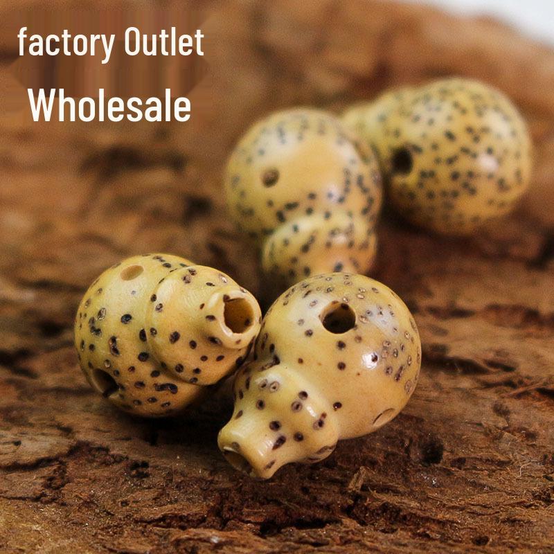 Antique Yellow Bodhi Three-Way Pagoda DIY Bracelet Set - 108 Beads