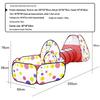 Popular Foldable Children's Tent & Tunnel Playhouse with Basketball and Ocean Ball Pit