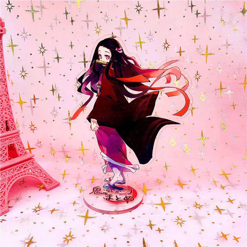 Exquisite Demon Slayer Kimetsu No Yaiba Kamado Nezuko Acrylic Figure With Smooth Edges
