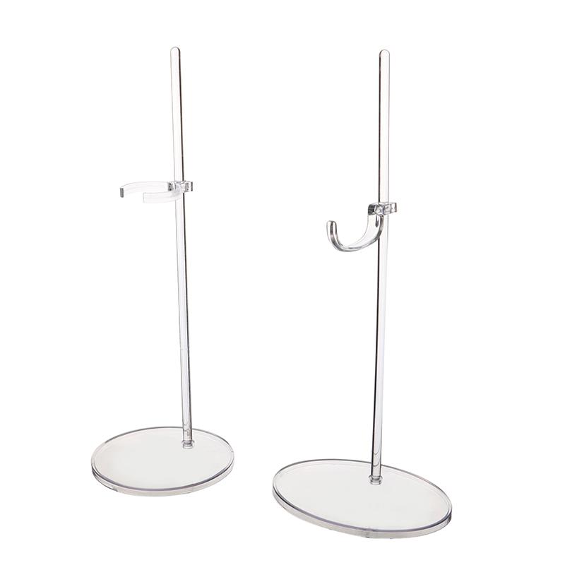 Akrylový držák na panenky Průhledný 30cm displej na figurku Držák na nožní opěrku v pase pro 1/6 výstavních hraček pro panenky