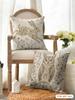 Retro Pattern Animals Flowers Cushion Cover Natural Linen Organic Fabric Double-Sided Printing Breathable Perfect For Home Decor